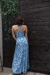 Corset dress MAJOLICA BLUE