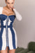 Dress IVORY-BLUE